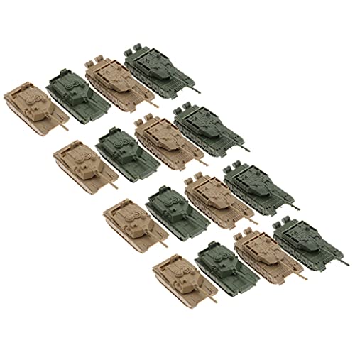 Sharplace 16er 1:144 Militär Spielzeug Kit, Armee Figuren Zubehör Modell