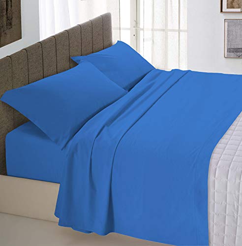 Italian Bed Linen Max Color Bettwäsche-Set, Royal, Doppelte
