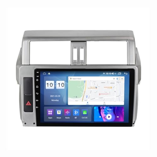 Android 12 Autoradio Mit Navi 2 Din 9 Zoll Touchscreen Autoradio Für Toyota Prado 2013-2017 Mit Carplay Android Auto,mit RDS Bluetooth FM AM Lenkradsteuerung Rückfahrkamera (Color : M1 1+16G)