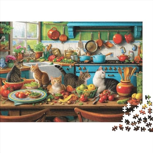 Cat's Breakfast Puzzles 1000 Teile Für Erwachsene Puzzles Für Erwachsene 1000 Teile Puzzle Lernspiele Ungelöstes Puzzle 1000pcs (75x50cm)