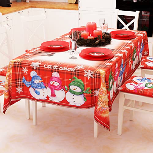 PETTI Artigiani Italiani - Tischdecke, Tischdecke, schmutzabweisend, Weihnachten, Tischdecke, Küche, Weihnachten, Design Puppe X12 Plätze (140 x 240 cm) 100% Made in Italy