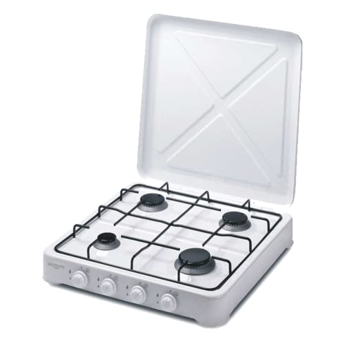 Bastilipo - Butan- oder Propan-Gaskocher, 4 Kochplatten, mit abnehmbarem Brenner, Energieeffizienzklasse A++
