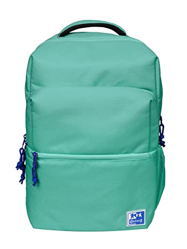 Oxford B-Ready Unisex-Schulrucksack, 18 l, 42 m, gepolsterte Laptoptasche, recyceltes Polyester, RPET-Farbe, grün, 42x30x15cm, Casual
