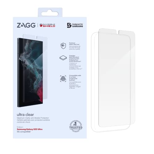 ZAGG InvisibleShield Ultra Clear+ für Samsung Galaxy S22 Ultra 6.8"
