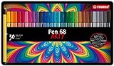 Premium-Filzstift - STABILO Pen 68 - ARTY - 30er Metalletui - mit 30 verschiedenen Farben