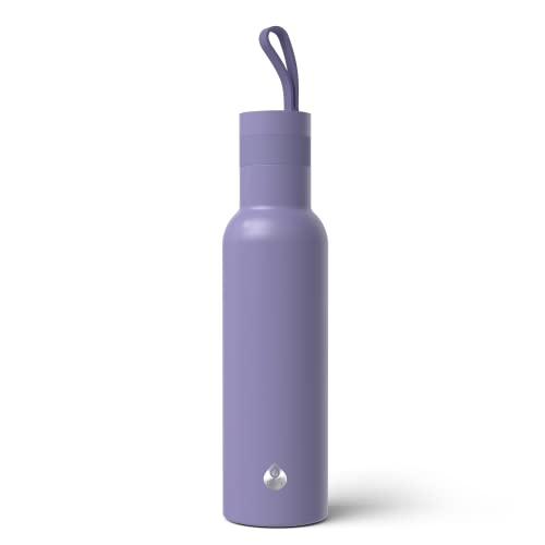 Dafi | EASY BOTTEGO Thermoflasche | Für Heiß- und Kaltgetränke | Hält die Temperatur bis zu 12 Stunden | Edelstahl | Nimmt keine Gerüche an | Auslaufsicher | BPA-frei | 490 ml | Violett
