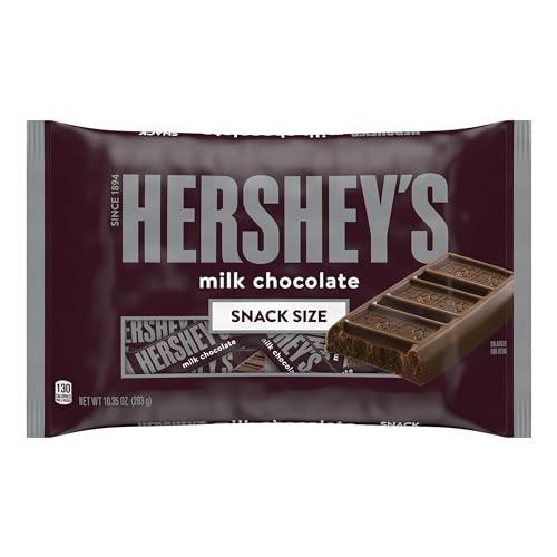 HERSHEY'S Snack Size Milk Chocolate Bars| 10.35 Ounce