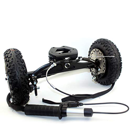 L-faster Mountainboarding Skateboard Trucks Offroad Boarding Truck Mit Bremse All Terrain Skateboard Longboard Bremssystem (Brake Truck only)