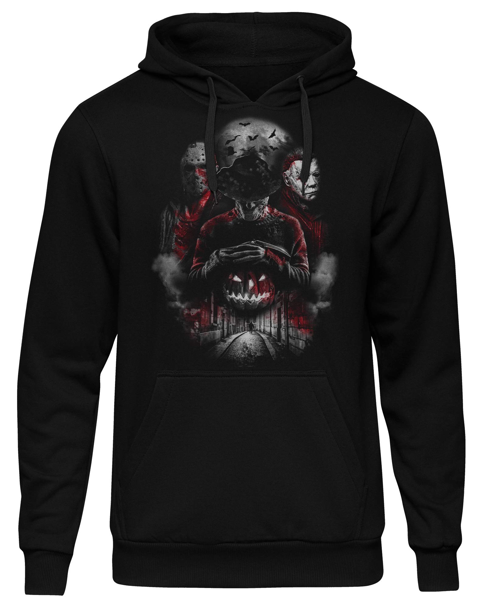 Uglyshirt89 Nightmare Gang Männer und Herren Kapuzenpullover | Freddy Michael Myers Jason Voorhees (L)