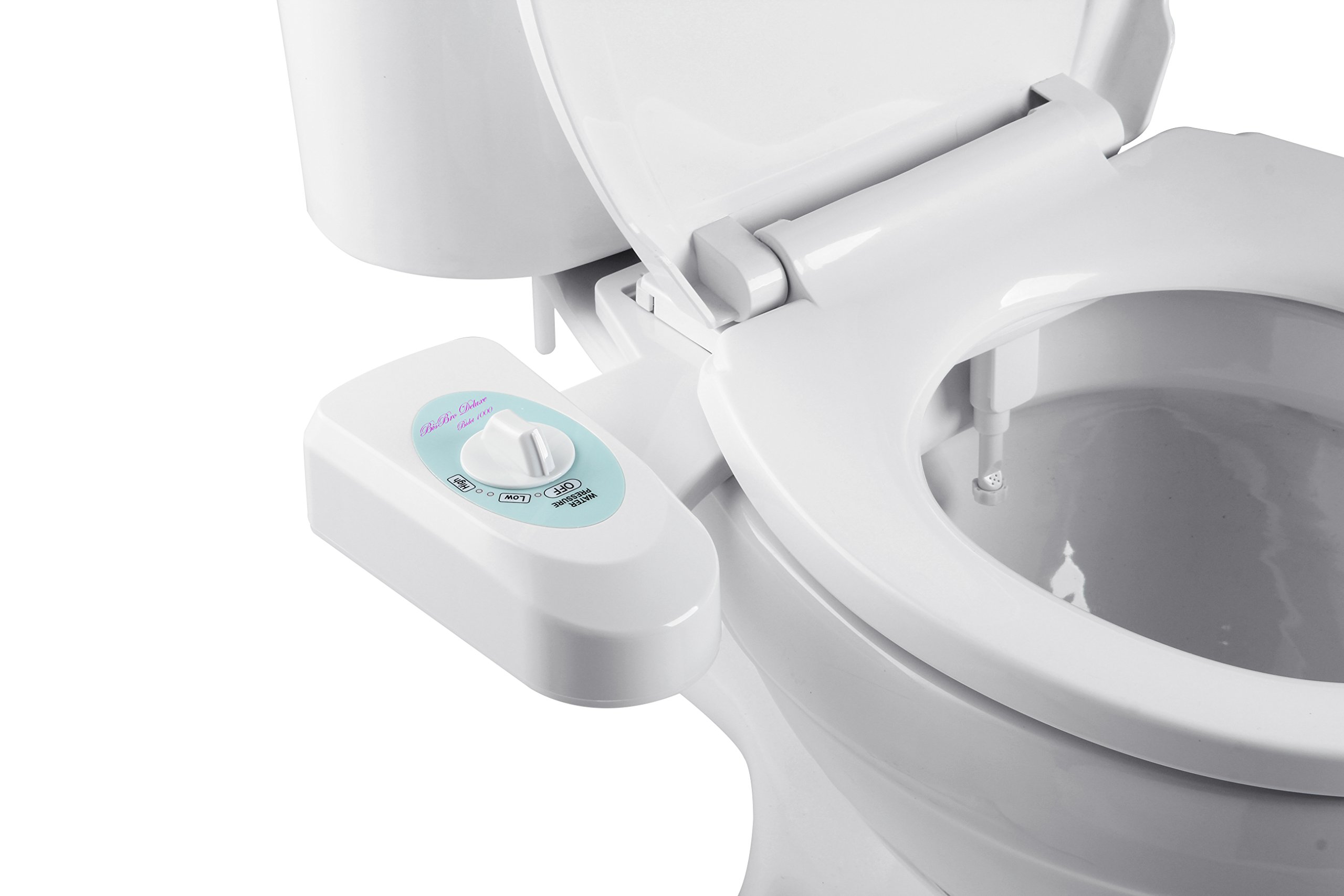 BisBro Deluxe Bidet 1000 | Dusch-WC zur optimalen Intimpflege | Einfach unter dem Klodeckel installieren | funktioniert ohne Strom | ideale Hygiene durch Wasser | Sparen Sie Toilettenpapier