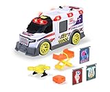 Dickie Toys - großer Spielzeug-Krankenwagen mit vielen Extras (35,5 cm) - Rettungswagen mit Spiel-Drohne, Zubehör, Licht & Sound, Spielzeugauto für Kinder ab 3 Jahre