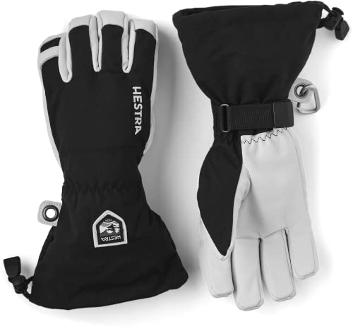 Hestra Ski-Handschuhe Stulpe, Armee-Leder., 10, Mehrfarbig