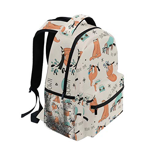 FANTAZIO Rucksack extra groß Faultier Life Sketching Daypack One Size 9