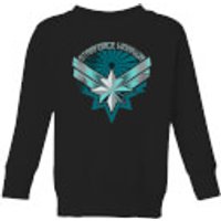 Captain Marvel Starforce Warrior Kids' Sweatshirt - Black - 7-8 Jahre - Schwarz