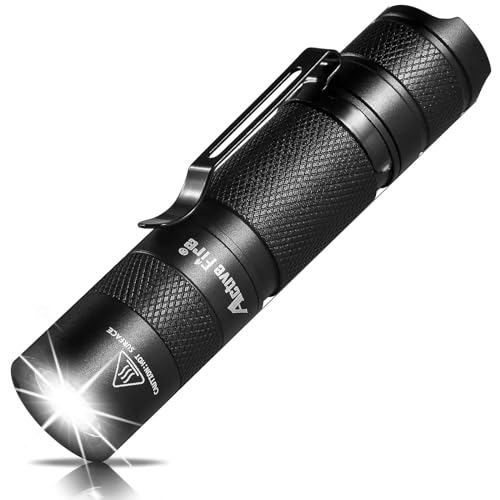 Activefire Mini-AA-Taschenlampe, max. 800 Lumen, Cree-LED-Taschenlampe mit Clip, Schlüsselanhänger, angetrieben durch AA oder 14500 Batterien, helle LED-Lichter für Notbeleuchtung bei Nacht