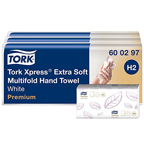 Papierhandtücher 2 lagig 3 Pckg. TORK Xpress Multifold Premium 600297 Passend für: Tork H2