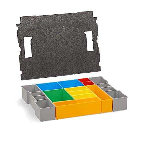 Werkzeugkoffer Set | L-BOXX 102 Insetboxen-Set | H3 Einsätze mit Deckenpolster | Sortierboxen für Kleinteile | Ordnungssystem Schrauben