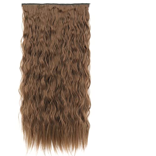 Synthetische 22 32 Zoll 5 Clips Haarverlängerung Hitzebeständige Gefälschte Haarteile Lange Wellenförmige Frisuren Clip In Haarverlängerungen-Q55-12,32 Zoll140g,China