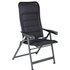 CRESPO Camping-Stuhl »Air-Deluxe«, LxHxT: 119 x 119 x 77 cm, black - schwarz | grau