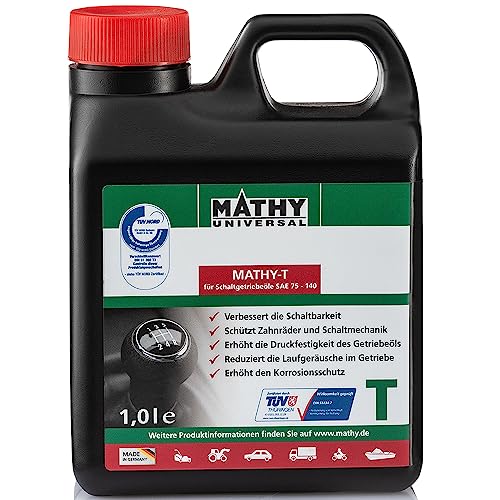 MATHY-T Additiv für Schalt und Achsgetriebe zum Schutz vor Verschleiß und Vorbeugung von Getriebeschäden 1 Liter