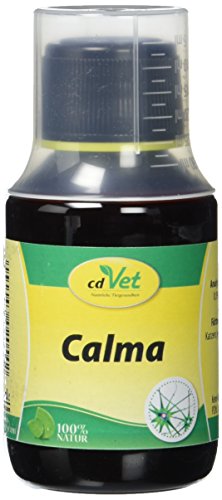 cdVet Naturprodukte Calma 100 ml - Hund, Katze, Pferd - Ergänzungsfuttermittel - Nervosität - Stress - Anspannung - emotionale + körperliche Belastbarkeit - Unterstützung - Gemütsregulierend -