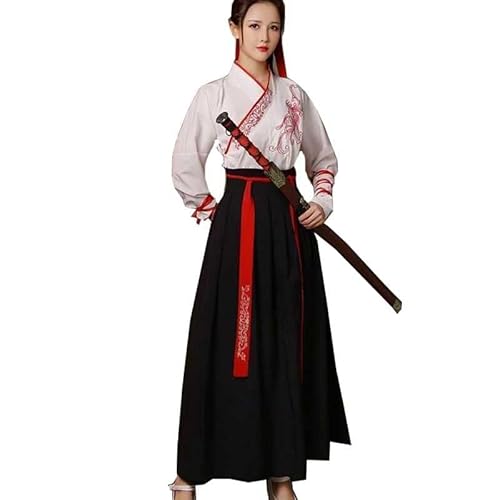 Damen Herren Chinesisch Hanfu - Uralt Traditionell Retro Schwertkämpfer Bühnenperformance Anzug Kostüm