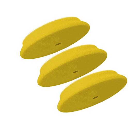 PARTS4CARE 3X RUPES D-A Fine Polierpad Pad Polierschwamm Polierscheibe gelb medium 130-150 mm