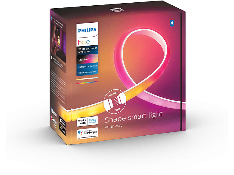 PHILIPS Hue Gradient Ambience Lightstrip 1m Erweiterung 16 Mio. Farben