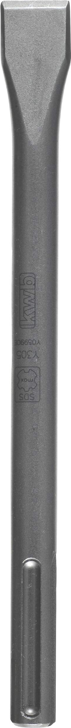kwb SDS max Flachmeißel (Länge 400 mm, Schneide 25 mm, Spezialstahl, universel, professional)
