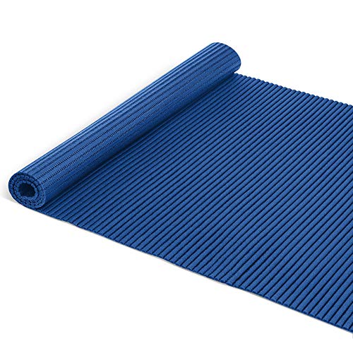 ANRO Badematte Badvorleger Weichschaummatte Badläufer Antirutsch Blau 65x260cm