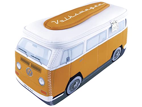 BRISA VW Collection VW T2 Bulli BusUniversal-Tasche im 3D-Design aus Neopren (orange)