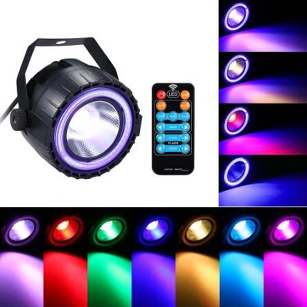 ARILUX® AC90-240V 15W RGB LED Bühnenlichtfernbedienung Tonaktivierte Par-Lampe für Weihnachten