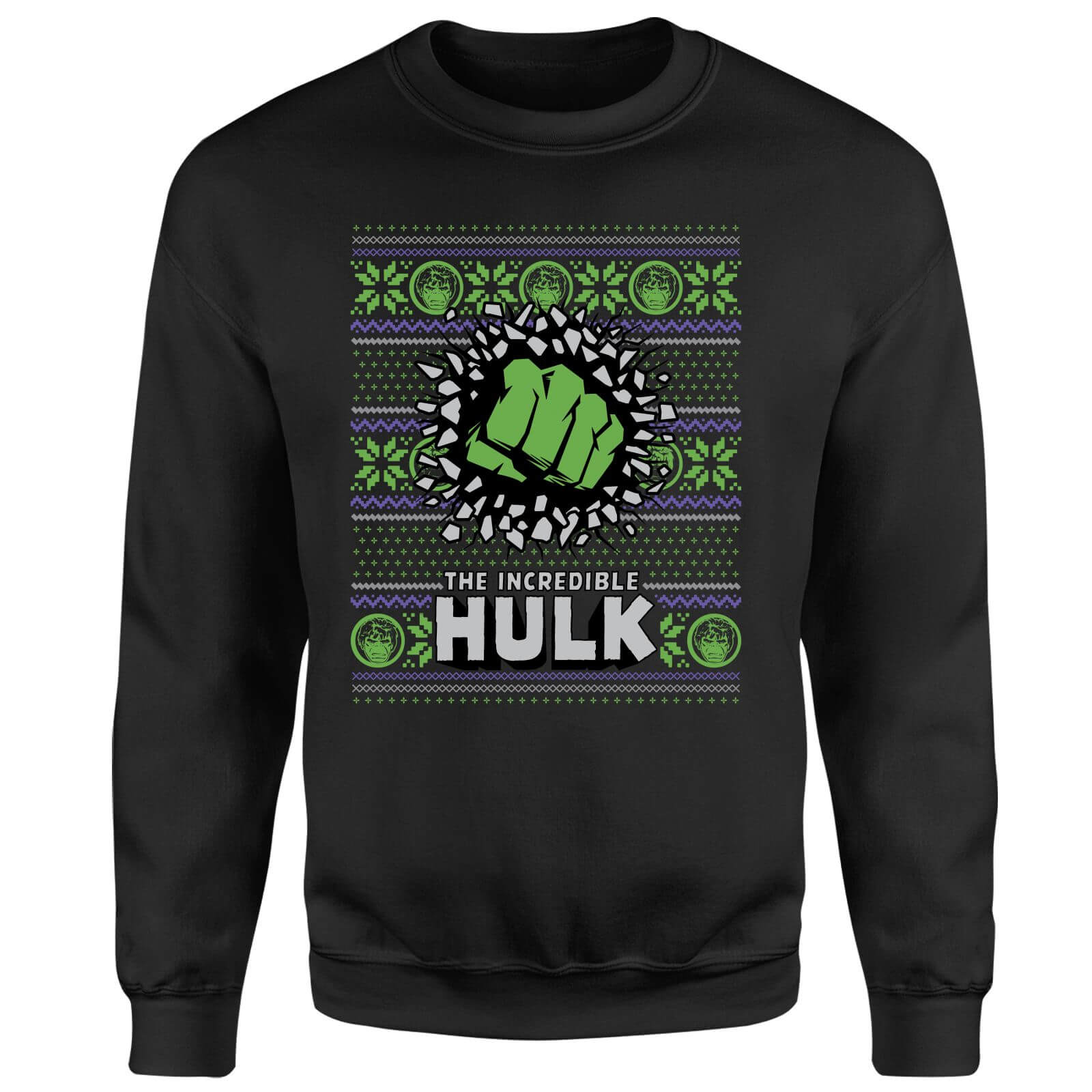 Marvel Comics The Incredible Hulk Weihnachtspullover - Schwarz - XL 4