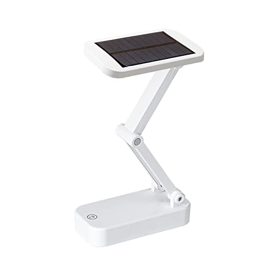 DINOWIN LED Solar Tischlampe Faltbar Tragbare USB Wiederaufladbare 24LED Mini Solar Schreibtisch Lampe Indoor Lesung Beleuchtung, Bedside Leselampen