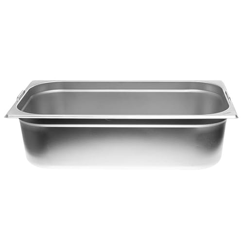 Allpax GN Behälter 1/1 Edelstahl - Höhe 150 mm - mit Griffe - lebensmittelechter & hitzebeständiger Gastronormbehälter, zum Abtropfen oder als Gareinsatz im Chafing Dish