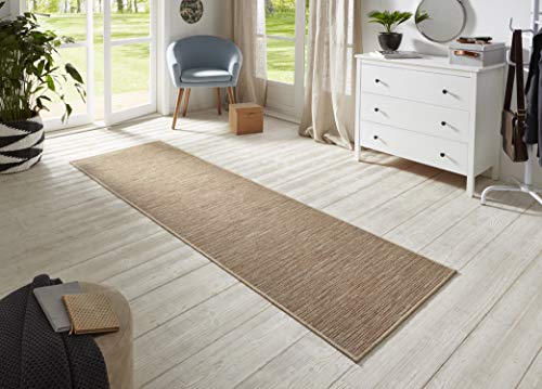BT Carpet Flachgewebe Läufer Nature 400 Terra Multicolor, Größe 80x250 cm, Für In- und Outdoor geeignet (100% Polypropylen, UV- und Feuchtigkeitsresistent, Fußbodenheizung geeignet)