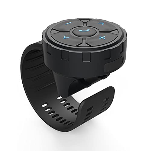 Button Bluetooth Media-Fernbedienung für iPhone und Android – Bluetooth 5.3 Wireless IPX7 Wasserdichter Controller mit Lenkradhalterung für Auto-Fahrrad-Motorrad-Lenkrad