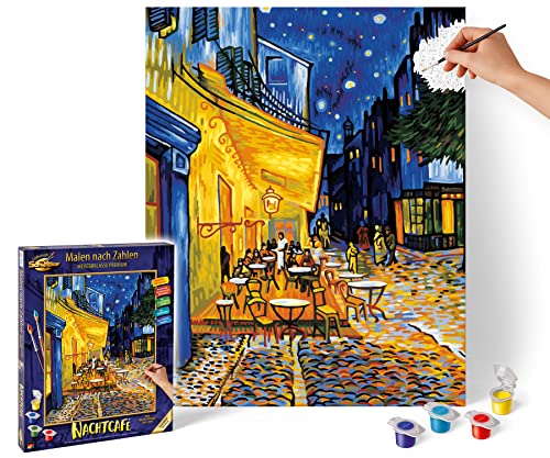 Schipper 609130359 609130359-Malen nach Zahlen-Nachtcafe von Vincent Van Gogh, 40x50 cm