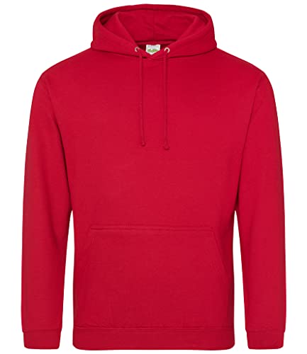 AWDis Herren Kapuzenpullover COLLEGE HOODIE, Rot (Fire Red), S