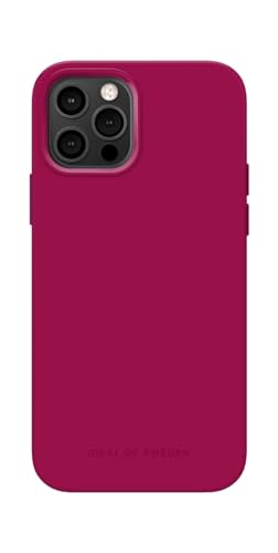 IDEAL OF SWEDEN Griffige Silikon-Handyhülle mit Einer glatten Haptik und leichtem Gefühl - Schützende stoßfeste Hülle in trendigen Farbdesigns, Kompatibel mit iPhone 12/12 Pro (Magenta)