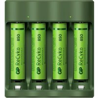 GP Batteries USB-Modell Ladegerät »B421«, 4 x ReCyko AAA 850 mAh