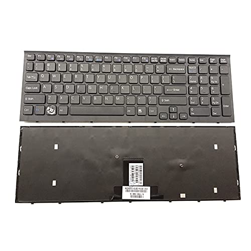 Laptop-Tastatur US-Layout für Sony Vaio VPC-EB VPCEB VPCEB13EL schwarzer Rahmen