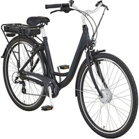 PROPHETE E-Bike »Geniesser «, Citybike, Unisex, 28", Frontmotor (36 W), 7-Gang, 250 Wh/10,4 Ah - grau