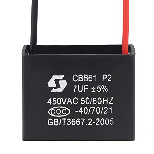 Deckenventilatorkondensator CBB61, Kondensator metallisierter Polypropylenfolie, ideal for Ventilatoren, Pumpen, Motoren, die laufen Passive Components