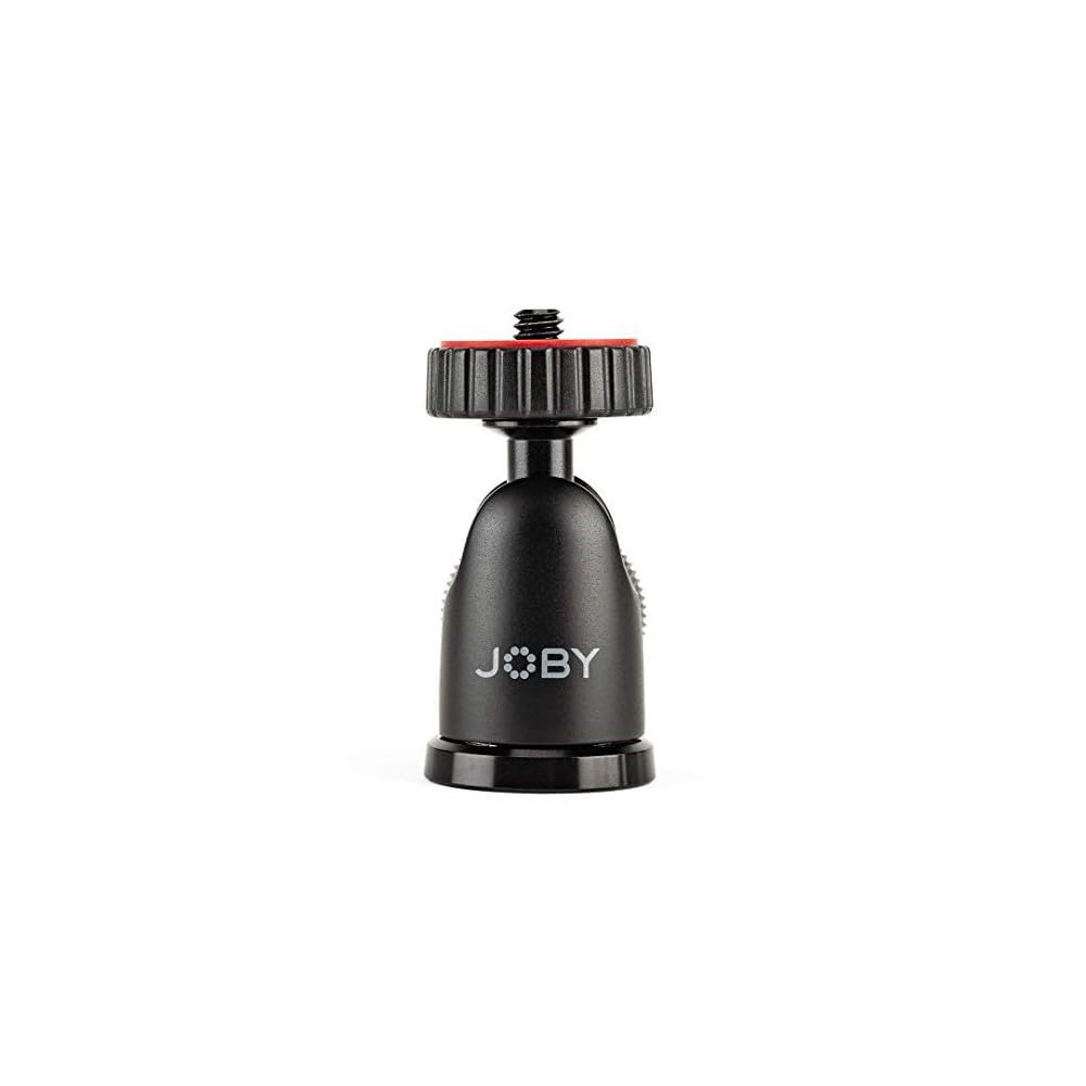 JOBY JB01512-BWW BallHead 1K kompakter Kugelkopf (geeignet für größere Kompaktkameras und CSC-/spiegellose Kameras, Traglast bis zu 1 kg), Schwarz/Charcoal