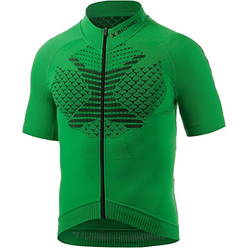 X-Bionic Herren Biking Man TWYCE OW SH_SL.Full Zip T-Shirt, Green/Black Till END of Stock, M