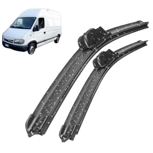 Scheibenwischer für Renault Master 2 1997–2010,24"+24",Ganzjahresreinigung Wischer Scheibenwischerblätter Set Wischerarm Auto Zubehör