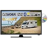 UltraMedia Reflexion LDDW24i+ LED Smart TV mit Bluetooth DVD & DVB-S2 /C/T2 für 12V u. 230Volt WLAN Full HD