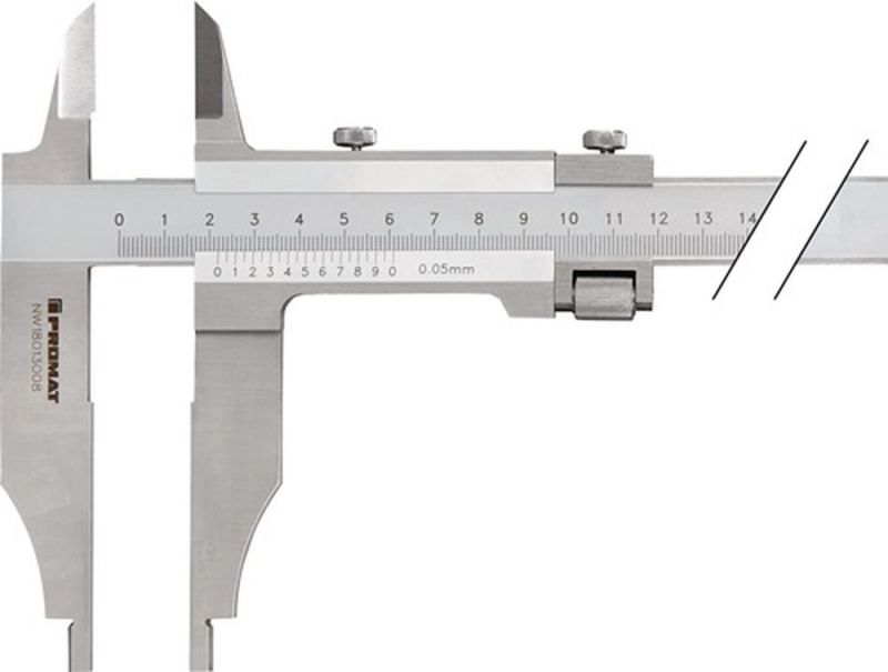 PROMAT Werkstattmessschieber (300 mm / mit Messerspitzen) - 141-605-1