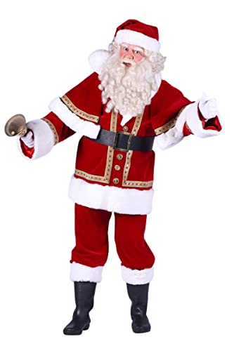 Thetru Herren Kostüm Weihnachtsmann rot weiß Weihnachten Fasching Gr. L